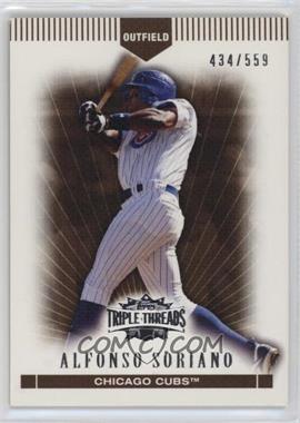 2007 Topps Triple Threads - [Base] - Sepia #42 - Alfonso Soriano /559