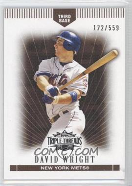 2007 Topps Triple Threads - [Base] - Sepia #5 - David Wright /559