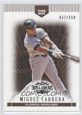 2007 Topps Triple Threads - [Base] - Sepia #74 - Miguel Cabrera /559