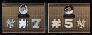 2007 Topps Triple Threads - Double Combo Relics - Sepia #1 - Mickey Mantle, Joe DiMaggio /27 [Good to VG‑EX]