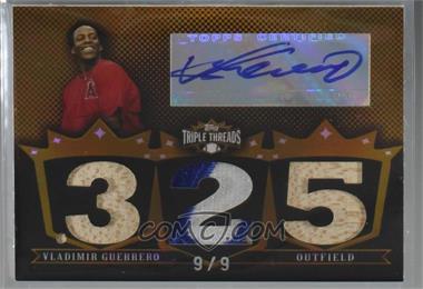 2007 Topps Triple Threads - Relic Autographs - Gold #TTRA32 - Vladimir Guerrero /9 [Noted]