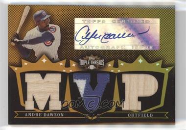 2007 Topps Triple Threads - Relic Autographs - Gold #TTRA73 - Andre Dawson /9