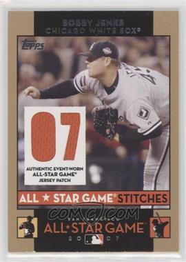 2007 Topps Updates & Highlights - All-Star Game Stitches #ASBJ - Bobby Jenks