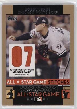 2007 Topps Updates & Highlights - All-Star Game Stitches #ASBJ - Bobby Jenks