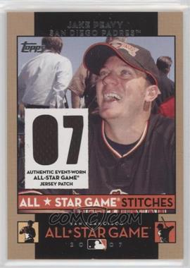 2007 Topps Updates & Highlights - All-Star Game Stitches #ASJEP - Jake Peavy