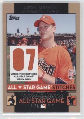 2007 Topps Updates & Highlights - All-Star Game Stitches #ASJM - Justin Morneau