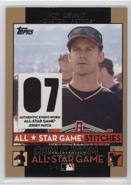 2007 Topps Updates & Highlights - All-Star Game Stitches #ASRO - Roy Oswalt [EX to NM]