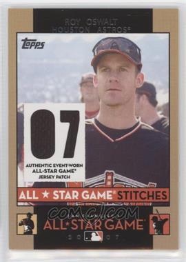 2007 Topps Updates & Highlights - All-Star Game Stitches #ASRO - Roy Oswalt