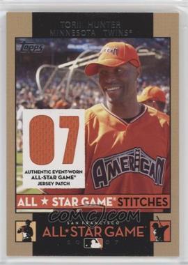 2007 Topps Updates & Highlights - All-Star Game Stitches #ASTH - Torii Hunter