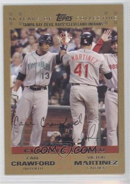 2007 Topps Updates & Highlights - [Base] - Gold #UH283 - Classic Combo - Carl Crawford, Victor Martinez /2007