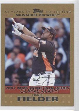 2007 Topps Updates & Highlights - [Base] - Gold #UH286 - MLB Home Run Derby - Prince Fielder /2007