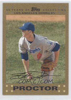 2007 Topps Updates & Highlights - [Base] - Gold #UH318 - Scott Proctor /2007