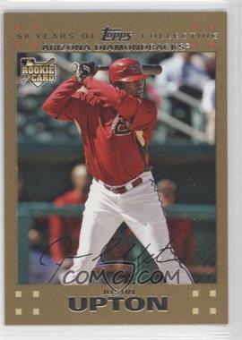 2007 Topps Updates & Highlights - [Base] - Gold #UH327 - Justin Upton /2007