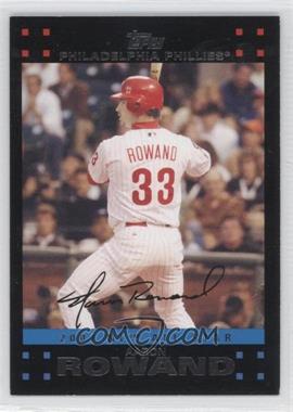 2007 Topps Updates & Highlights - [Base] #UH262 - NL All-Star - Aaron Rowand