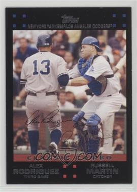 2007 Topps Updates & Highlights - [Base] #UH276 - Classic Combo - Alex Rodriguez, Russell Martin