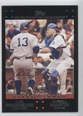 2007 Topps Updates & Highlights - [Base] #UH276 - Classic Combo - Alex Rodriguez, Russell Martin