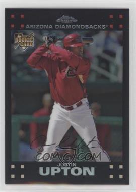 2007 Topps Updates & Highlights - Rookie Chrome Refractor #TRC50 - Justin Upton /415