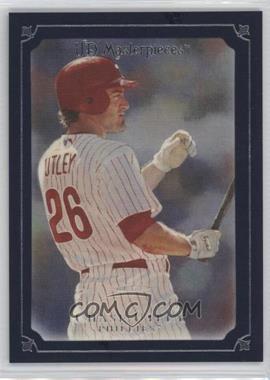 2007 UD Masterpieces - [Base] - Deep Blue Linen Frame #33 - Chase Utley /75