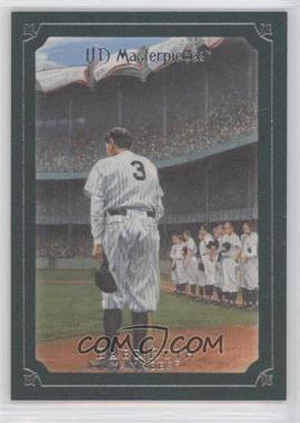 2007 UD Masterpieces - [Base] - Green Linen Frame #2 - Babe Ruth