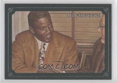 2007 UD Masterpieces - [Base] - Green Linen Frame #24 - Jackie Robinson