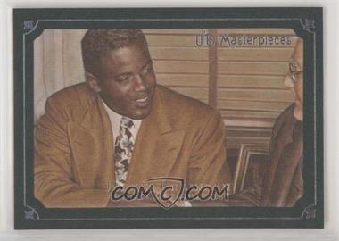 2007 UD Masterpieces - [Base] - Green Linen Frame #24 - Jackie Robinson