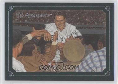 2007 UD Masterpieces - [Base] - Green Linen Frame #3 - Bobby Thomson