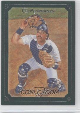 2007 UD Masterpieces - [Base] - Green Linen Frame #40 - Mike Piazza