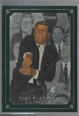 2007 UD Masterpieces - [Base] - Green Linen Frame #47 - John F. Kennedy
