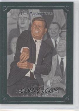 2007 UD Masterpieces - [Base] - Green Linen Frame #47 - John F. Kennedy