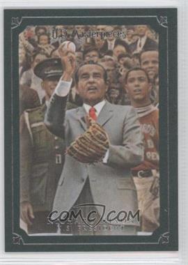 2007 UD Masterpieces - [Base] - Green Linen Frame #75 - Richard Nixon