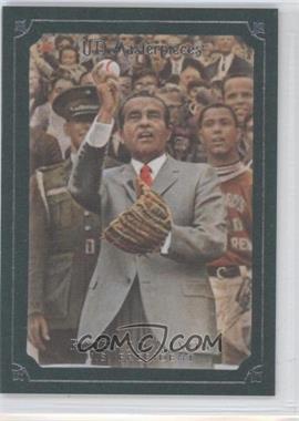 2007 UD Masterpieces - [Base] - Green Linen Frame #75 - Richard Nixon