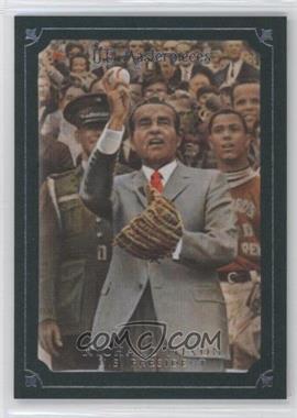 2007 UD Masterpieces - [Base] - Green Linen Frame #75 - Richard Nixon