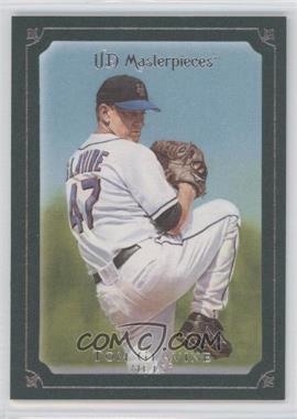 2007 UD Masterpieces - [Base] - Green Linen Frame #78 - Tom Glavine