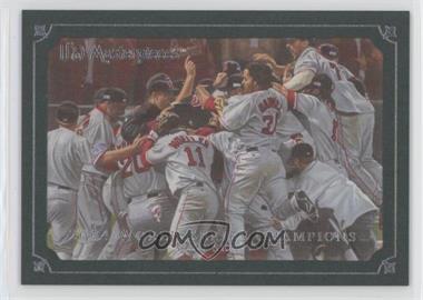 2007 UD Masterpieces - [Base] - Green Linen Frame #86 - 2004 World Series Champions