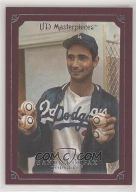 2007 UD Masterpieces - [Base] - Pinot Red Frame #17 - Sandy Koufax /75
