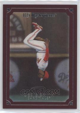 2007 UD Masterpieces - [Base] - Pinot Red Frame #19 - Ozzie Smith /75