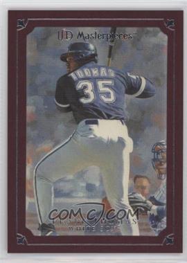2007 UD Masterpieces - [Base] - Pinot Red Frame #39 - Frank Thomas /75
