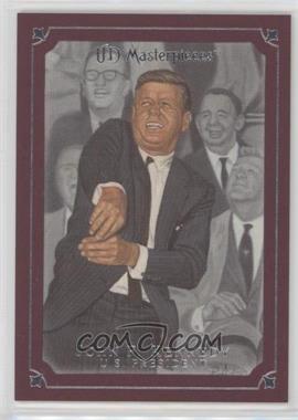2007 UD Masterpieces - [Base] - Pinot Red Frame #47 - John F. Kennedy /75