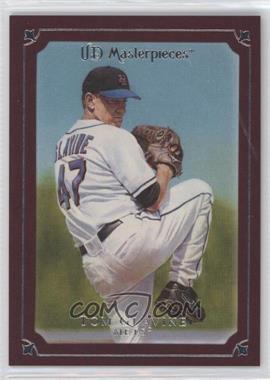 2007 UD Masterpieces - [Base] - Pinot Red Frame #78 - Tom Glavine /75