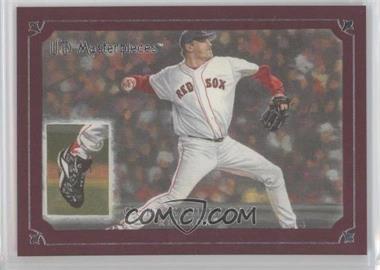 2007 UD Masterpieces - [Base] - Pinot Red Frame #90 - Curt Schilling /75