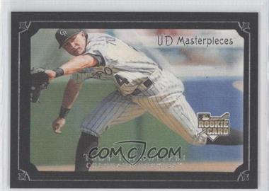 2007 UD Masterpieces - [Base] - Serious Black Frame #34 - Troy Tulowitzki /99