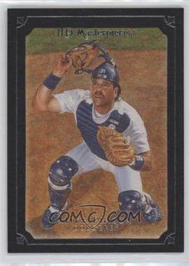 2007 UD Masterpieces - [Base] - Serious Black Frame #40 - Mike Piazza /99
