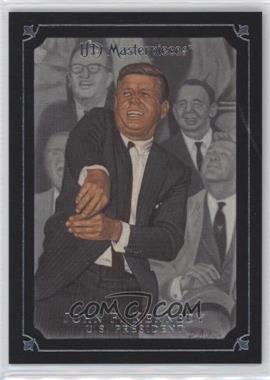 2007 UD Masterpieces - [Base] - Serious Black Frame #47 - John F. Kennedy /99