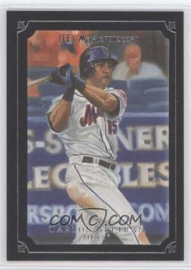 2007 UD Masterpieces - [Base] - Serious Black Frame #50 - Carlos Beltran /99