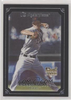 2007 UD Masterpieces - [Base] - Serious Black Frame #74 - Andrew Miller /99