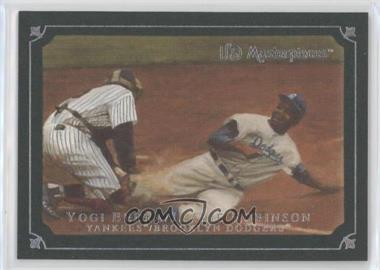 2007 UD Masterpieces - [Base] - Windsor Green Frame #54 - Jackie Robinson, Yogi Berra