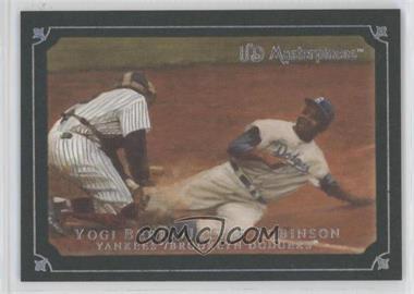 2007 UD Masterpieces - [Base] - Windsor Green Frame #54 - Jackie Robinson, Yogi Berra