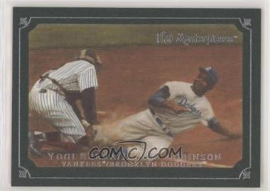 2007 UD Masterpieces - [Base] - Windsor Green Frame #54 - Jackie Robinson, Yogi Berra