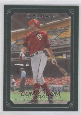 2007 UD Masterpieces - [Base] - Windsor Green Frame #67 - Ryan Zimmerman