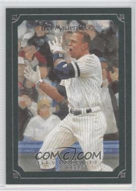 2007 UD Masterpieces - [Base] - Windsor Green Frame #72 - Alex Rodriguez